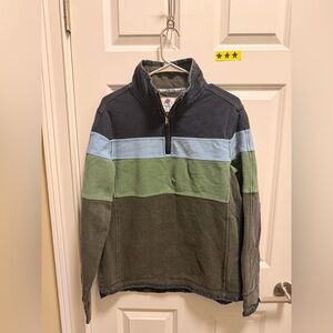 Mens Fat Face Quarter Zip Pullover Shirt